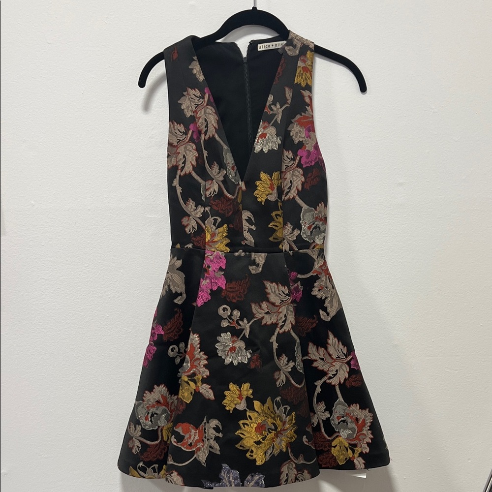 Alice + Olivia Black Molly Dress